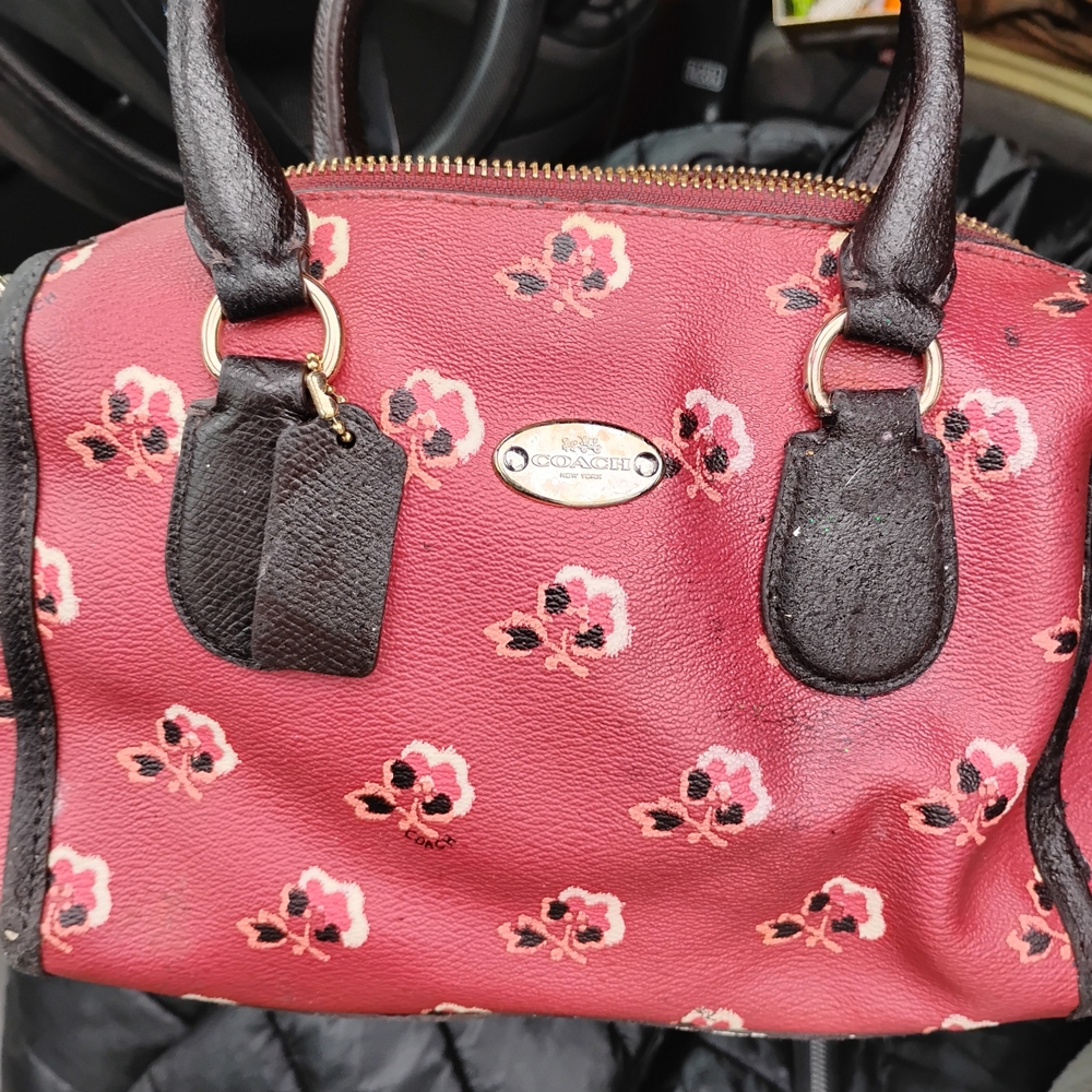 Coach Floral Satchel Bag